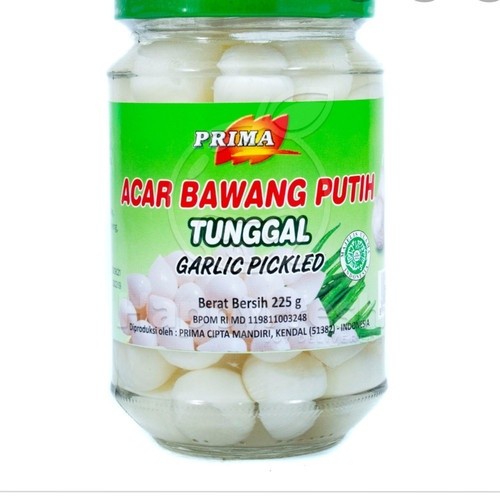 Acar Bawang Putih Tunggal Prima 225 gr / Solo Garlic Pickled