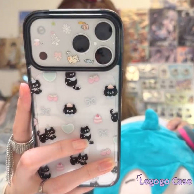 Case HP Untuk IPhone 14 16 13 15 12 11 Pro Max 16E 16 14 15 Plus Kotak Kue Akrilik Berwarna Solid De