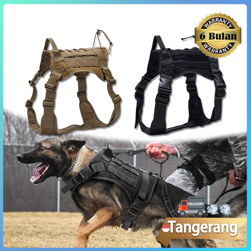 Military Tactical Vest Dog Harness Rompi Militer Anjing Tactical Dog Vest