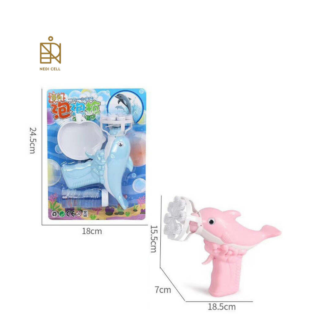 Mainan Dolphin Bubble Blaster: Tembak Gelembung Seru