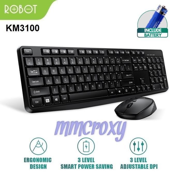 Robot KM3100 Wireless Keyboard Mouse Combo - ROBOT KM3100