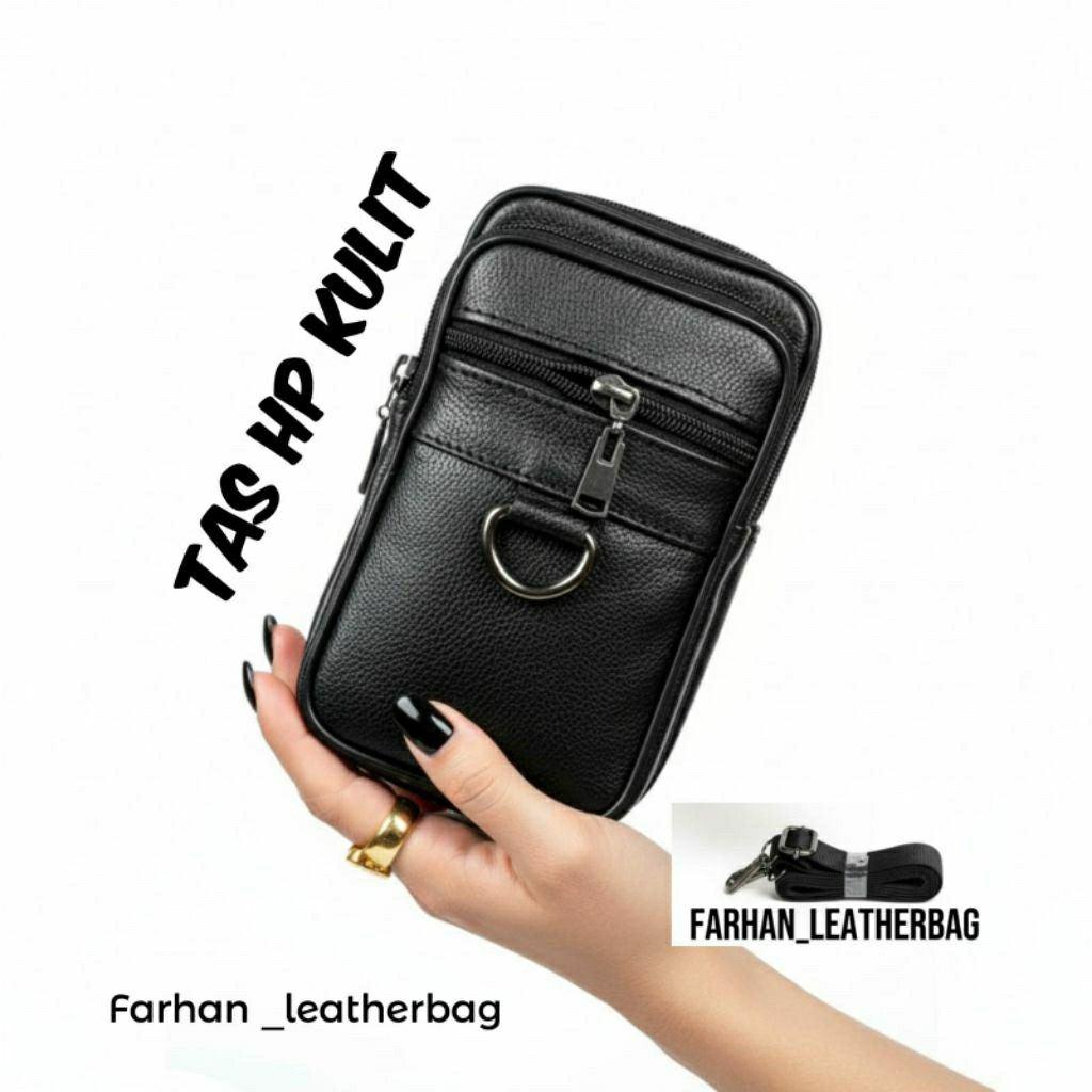 tas hp kulit tas cowok tas selempang kulit