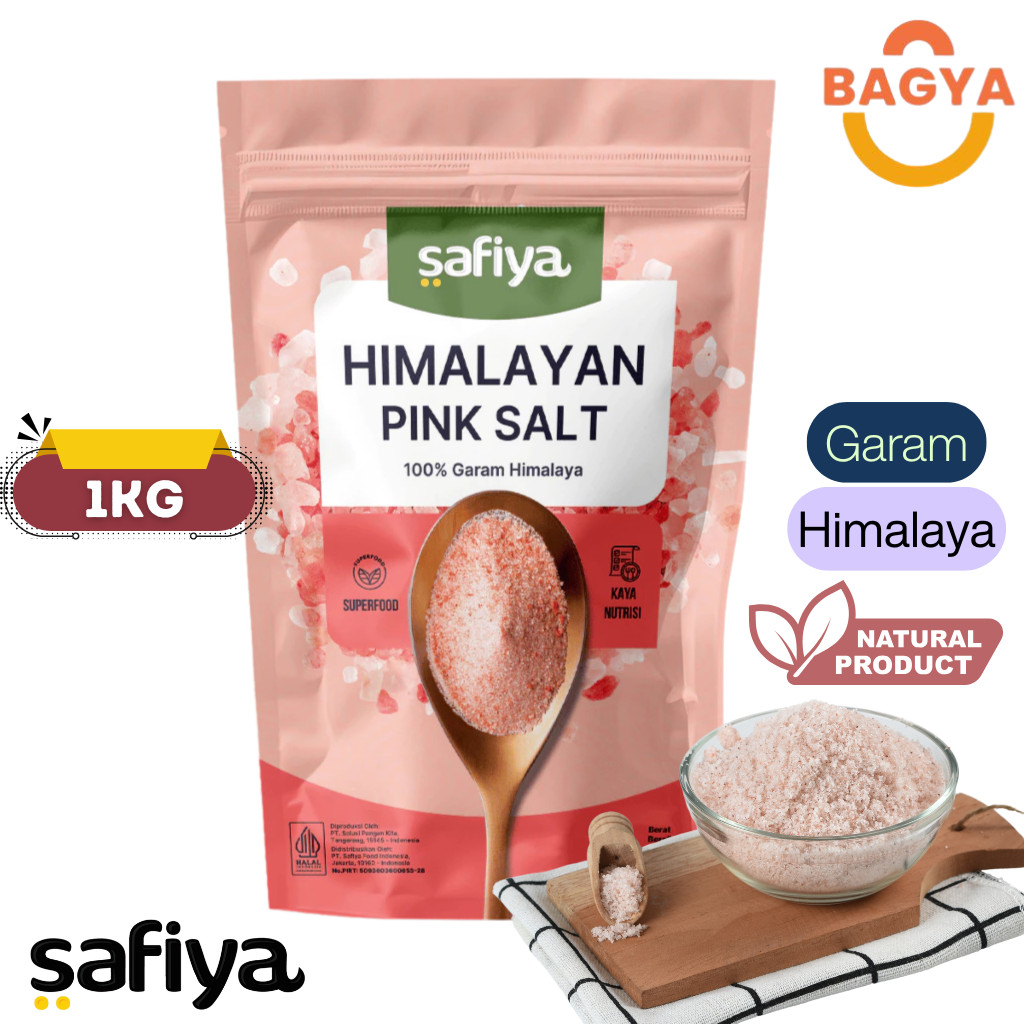 Safiya Garam Himalaya 1 Kg Pink Himalayan Salt Original