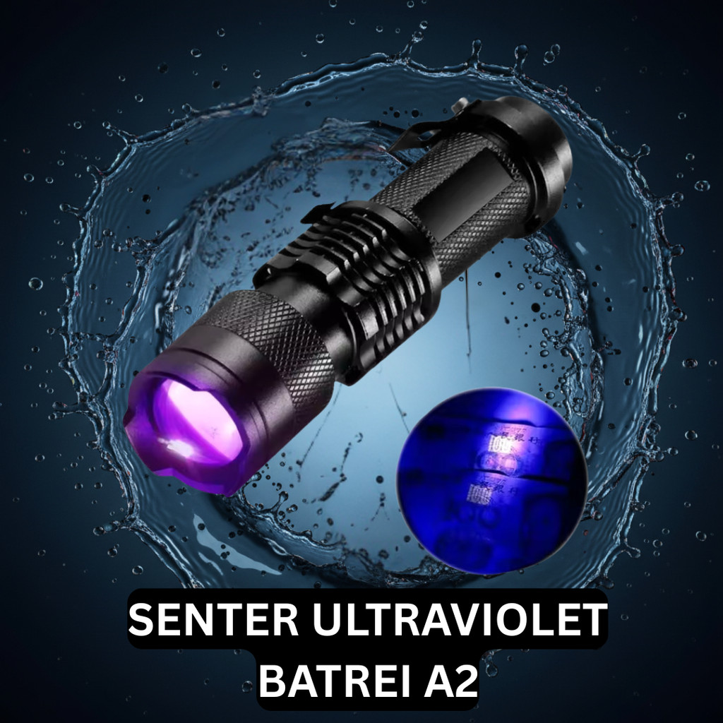 Senter UV LED Flashlight Senter LED Ultraviolet 395 Terbaik Premium