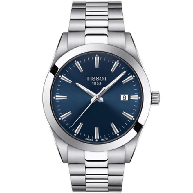 Tissot Gentleman Jam tangan pria Original T127.410.11.041.00 - Biru