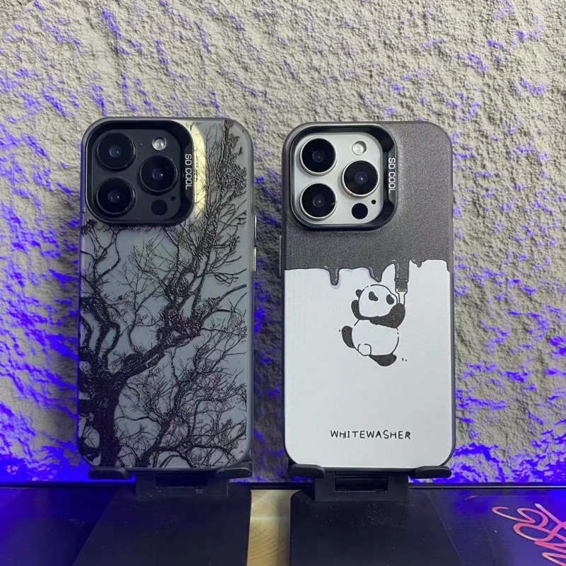 Casing hp,VIVO Y12 Y27 Y28 Y29 Y30 Y35,Pola kartun panda, anti jatuh, soft case silikon, case ponsel