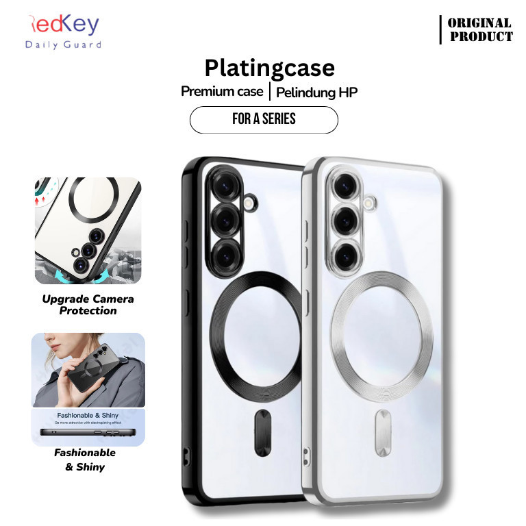 Case For Samsung Galaxy A57 5G  Redkey TPU Plating List Magnetic
