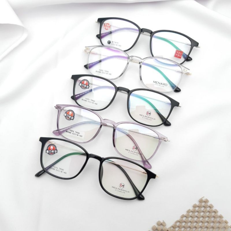 Kacamata Baca 5586 Pria dan Wanita Bentuk Oval Engsel Pegas size 53-18-140