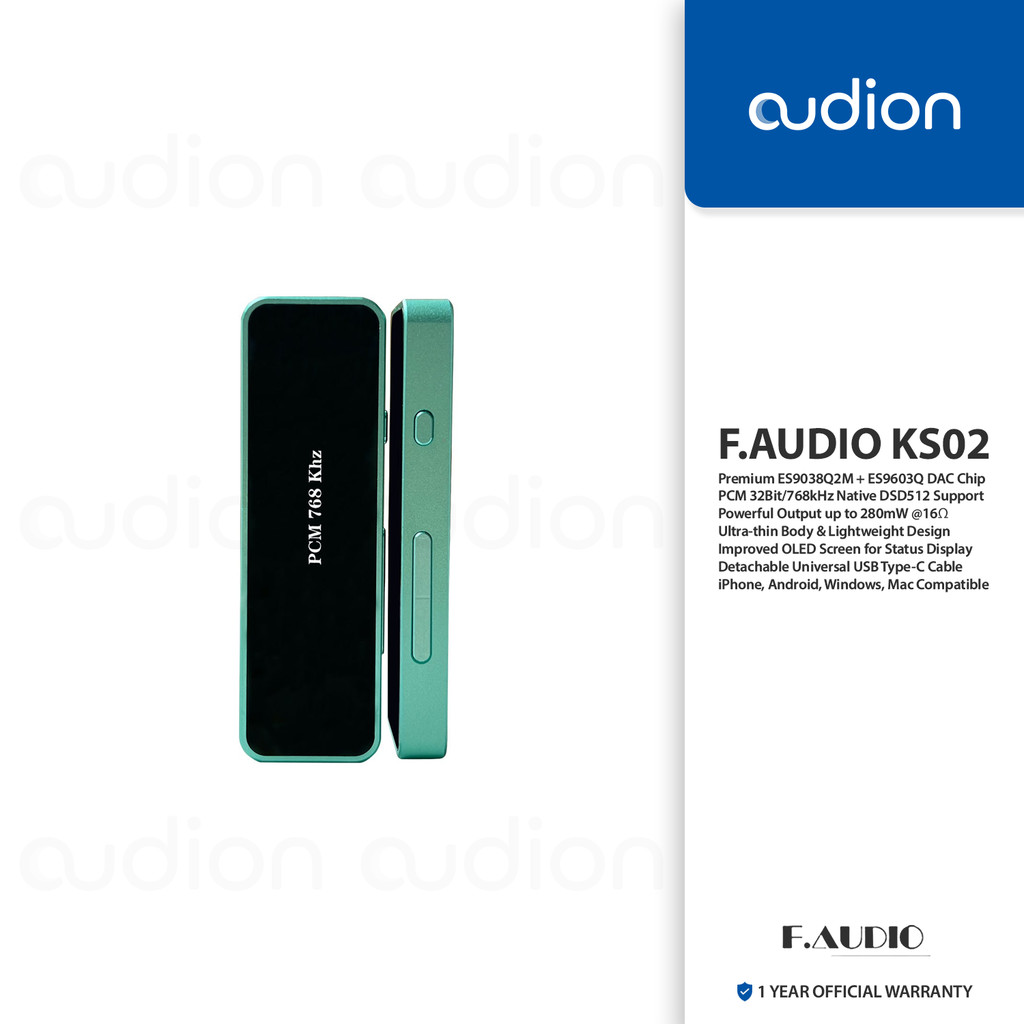 F.AUDIO/F AUDIO/FAUDIO KS02 ES9038Q2M 3.5mm USB Type-C/iOS DAC/AMP