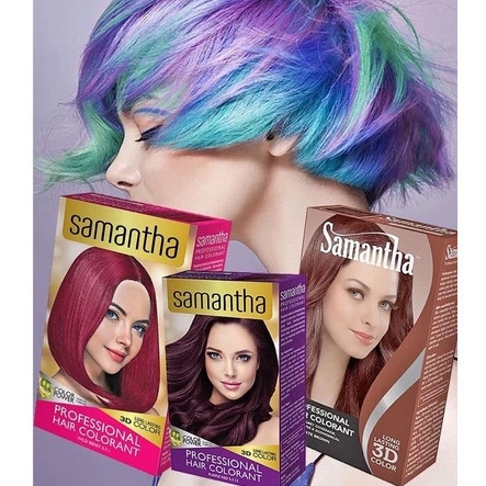 -DOMESTIKA- SAMANTHA PROFESSIONAL HAIR COLORANT PEWARNA RAMBUT Semir Color