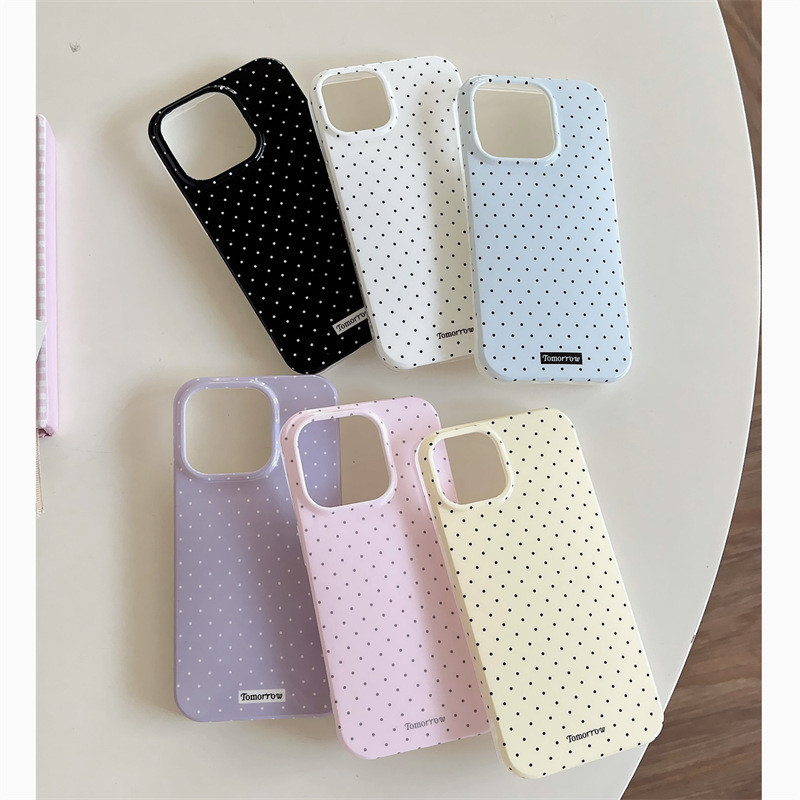 Korean Style ins Simple polka dot design suitable for Apple devices15Phone case