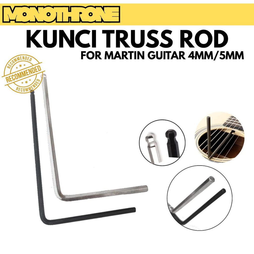 Kunci Truss Rod Panjang Long Wrench Gitar Akustik Martin Elektrik Bass