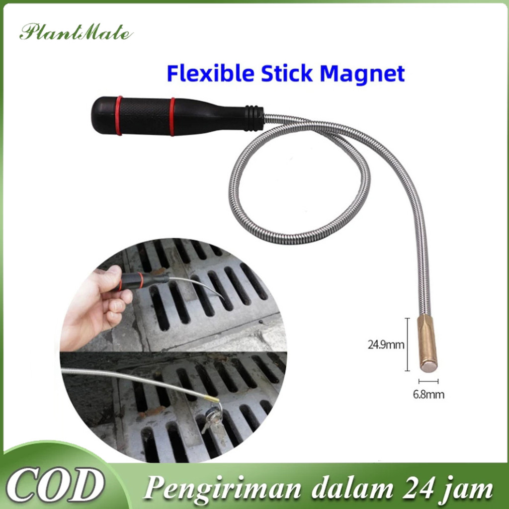Batang Magnet Fleksibel 20 inci/Obeng Magnet, Obeng Magnet Fleksibel, Batang Magnet Kepala Datar