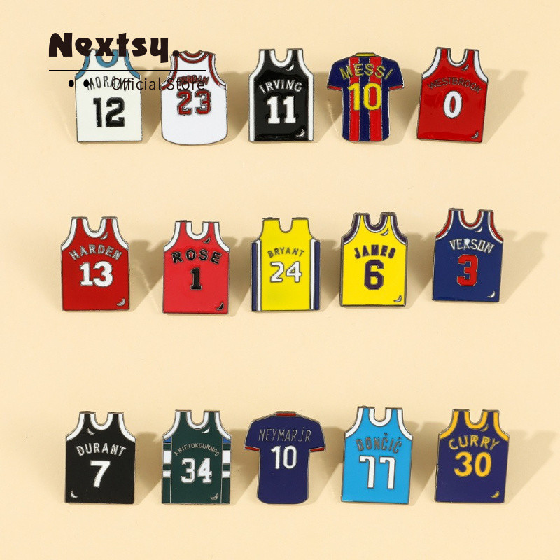 Cute Badge Aksesoris Tas Hiasan Pin Akrilik Bros Tambahan Bros Jersey Basket Tas Aksesoris Pakaian