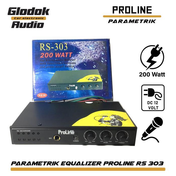 Equalizer/Boster Proline RS303 Power amplifier mini Stereo Karauke - Parametrik