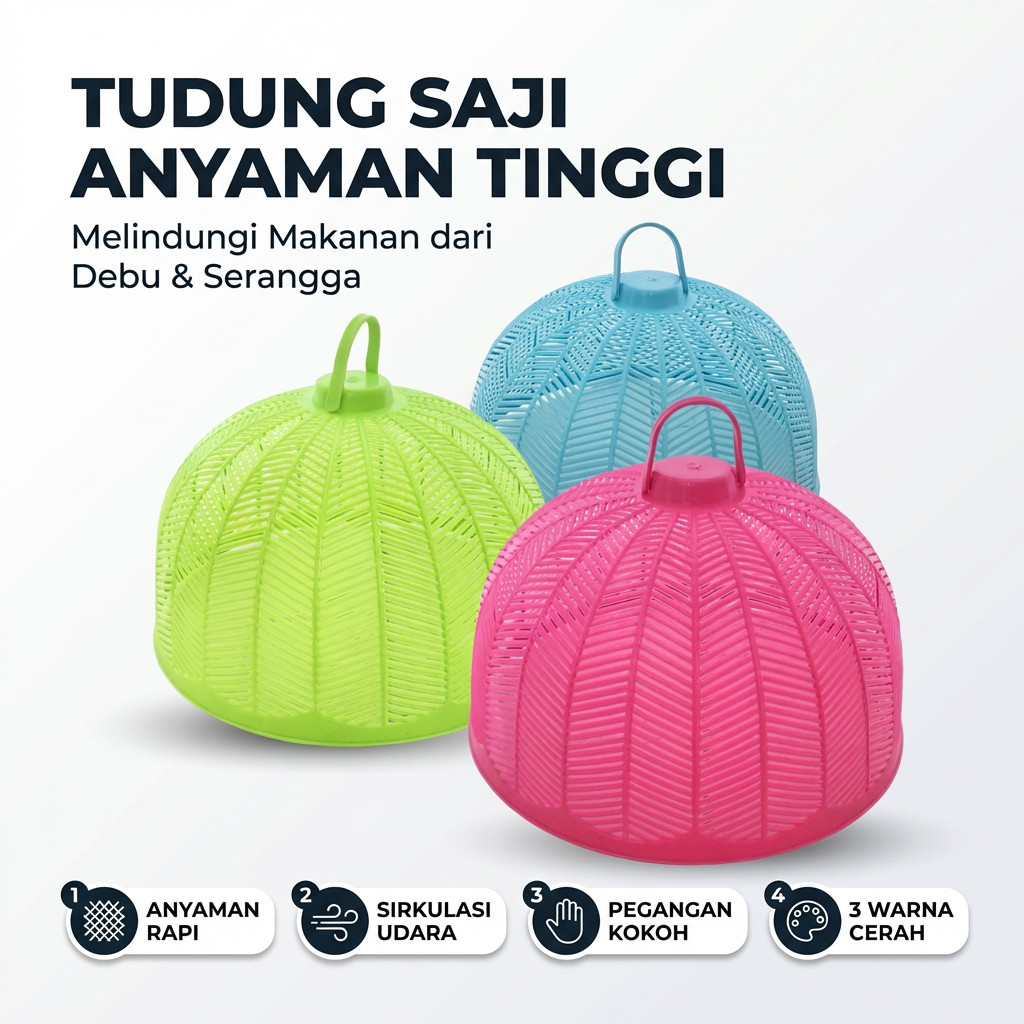 Bakoel tudung saji tinggi tudung nasi plastik Tudung Saji Tinggi Bahan Plastik Yang Aman Lebih Tingg