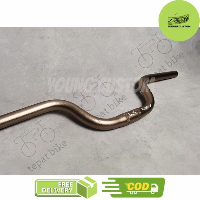Stang Handlebar Sepeda Lipat Alloy RAZE & MXL Lengkung - BROWN, Raze -young
