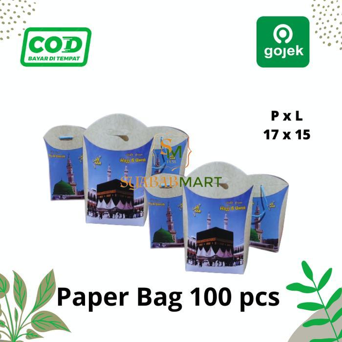 Handbag Oleh-Oleh Haji 100 Pcs / Tote Bag Kertas