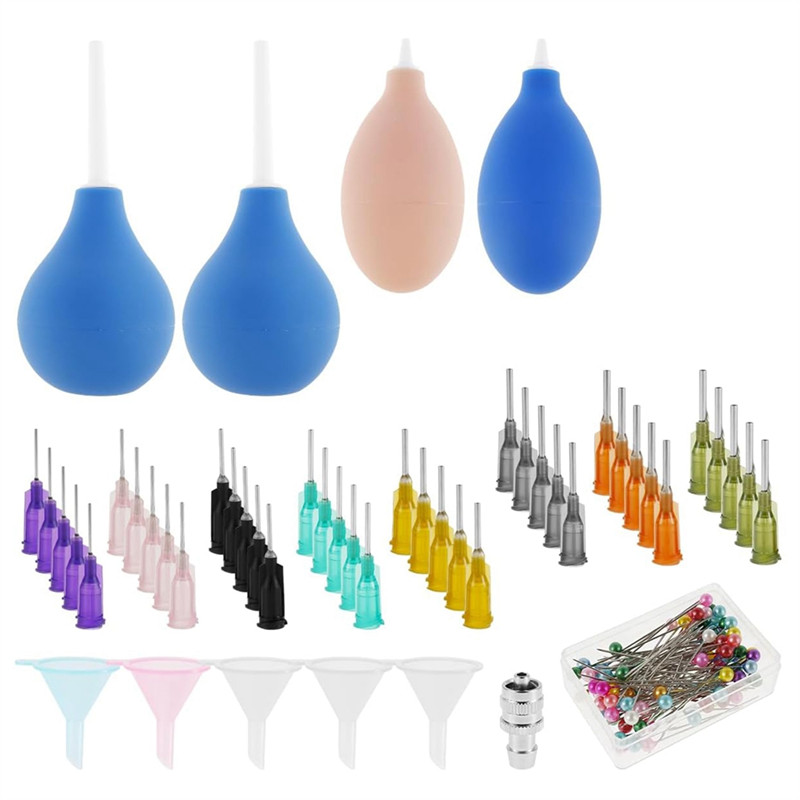 A77I Pottery Precision Applicator Kit  Tools Kit Pottery Supplies With Plastic Steel Needles Funnel 