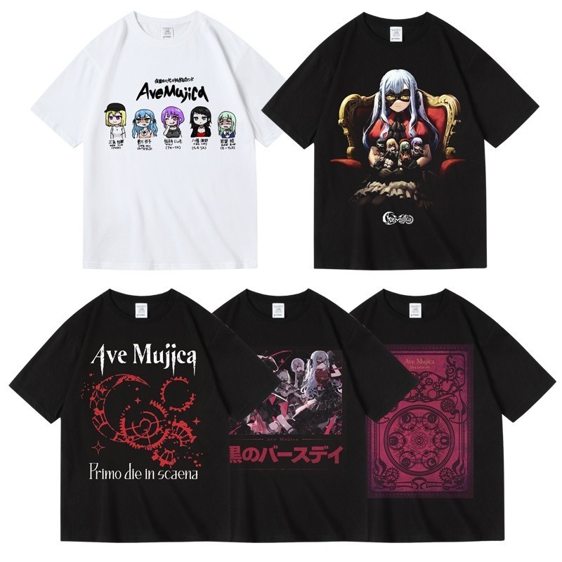 Kaos Baju Bang Dream Ave Mujica Two-Dimensional Girl Band Dream