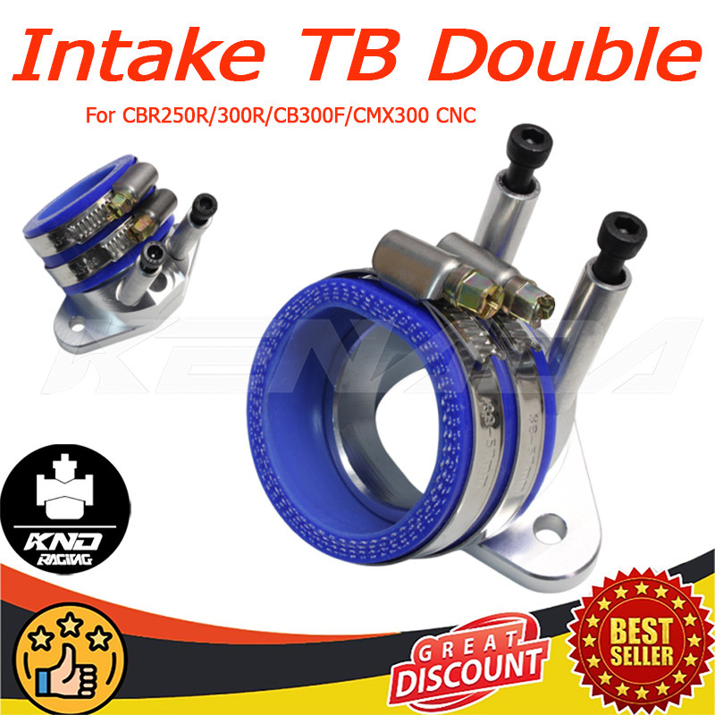 KENADA RACING Intake TB Double  30/32/36 /40MM Jet  CBR 250 CRF 250 CNC ukuran   2011-2013 CB300F CB