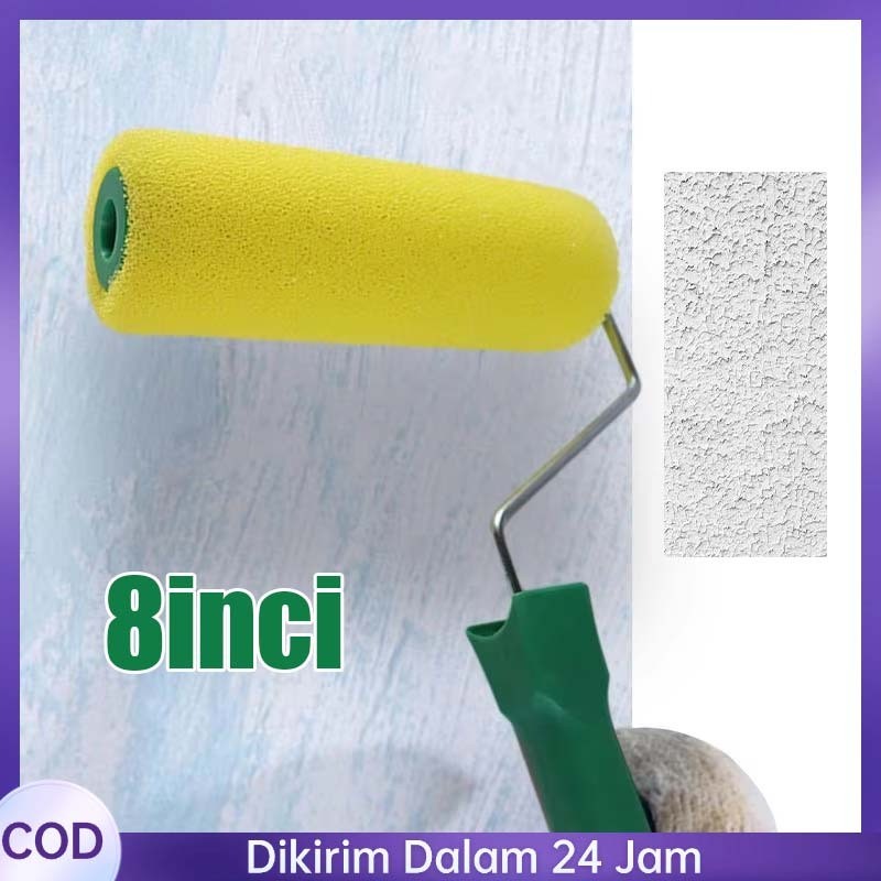 Roll Cat Tekstur Motif Kamprot Roll 8 Inch Termurah Texture Roller Paint roll kuas cat dinding kuas 