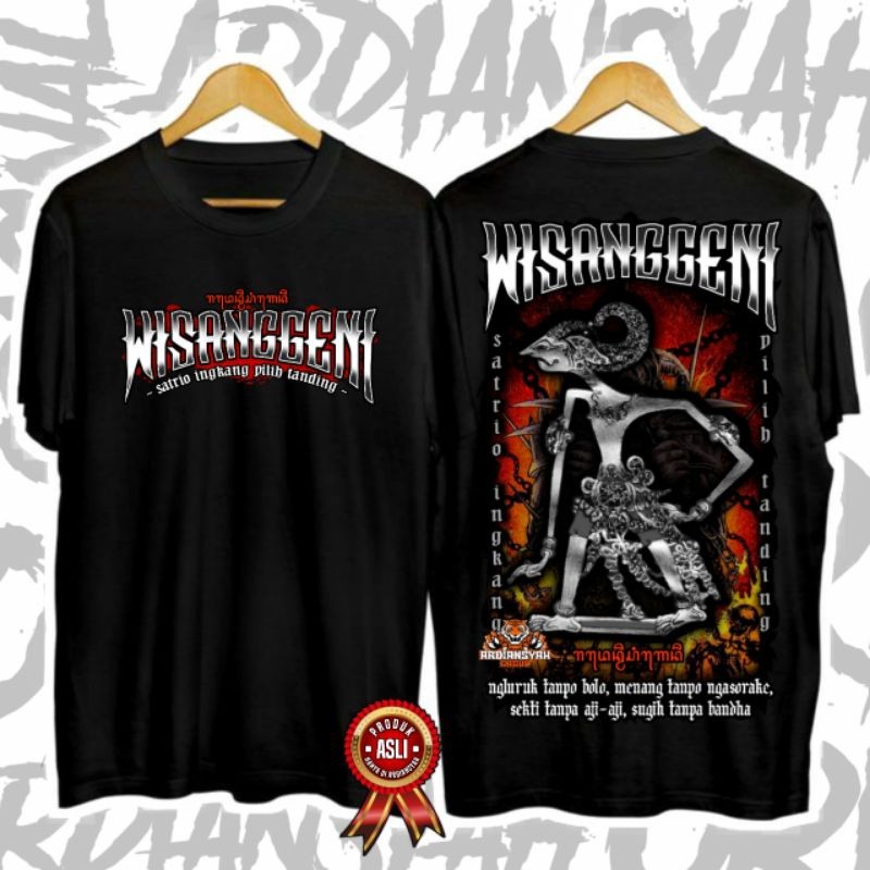 Kaos distro wayang Jawa Wisanggeni terkeren