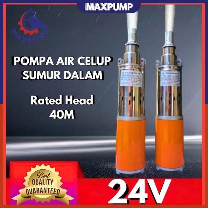 MAXPUMP DC 24v Pompa Satelit DC 24V Pompa Celup DC Screw Pump Pompa Sumur Dalam Pompa Sedot Pompa Tr