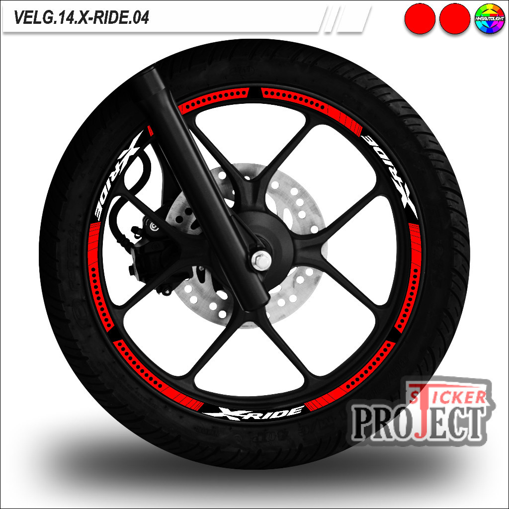 STICKER VARIASI VELG MOTOR RING 14 SEMUA TYPE X-RIDE 04