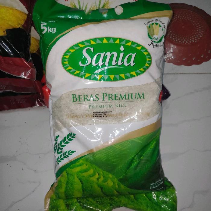 Sania Beras Premium 5kg Berkualitas Tinggi .