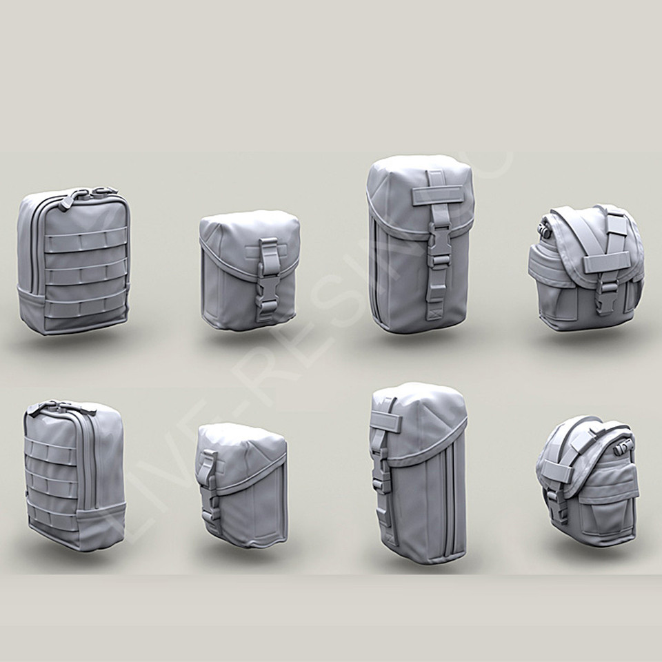 1/35 US army backpack accessories Resin Model figure soler, Military themes, Unassembled and unpaint