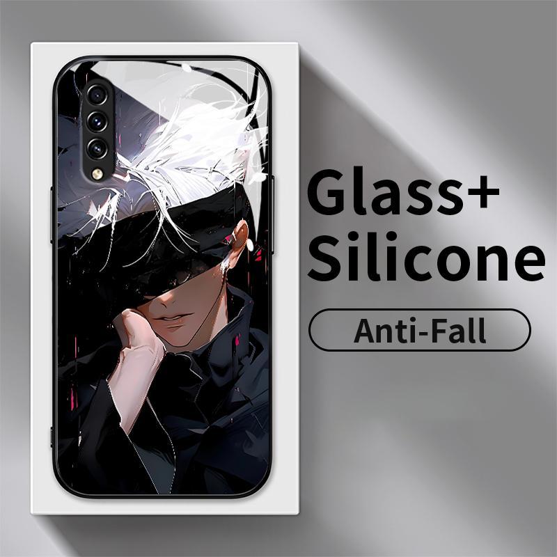 Hard Case For Samsung A54 5G A50 A50s A51 4G A52 A52s A53 A7 2018 Glass Kaca Slikon Back Unik Jujuts