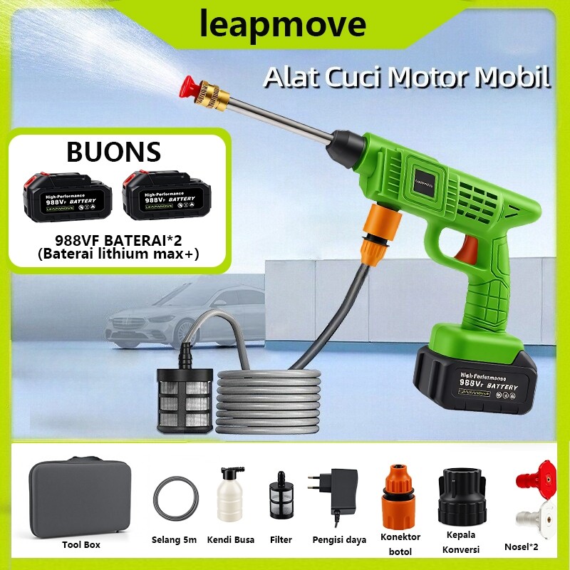 READY Leapmove Jet Cleaner Tekanan Tinggi Alat Cuci Motor Mobil AC Steam Mesin Cuci Steam Mobil dan 