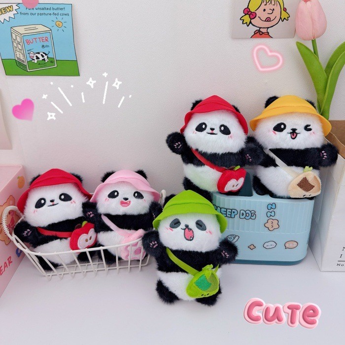 Gantungan Kunci Gantungan Tas Lucu Boneka Panda Bag Charm Kekinian Hadiah Cewe Bagcharm Lucu