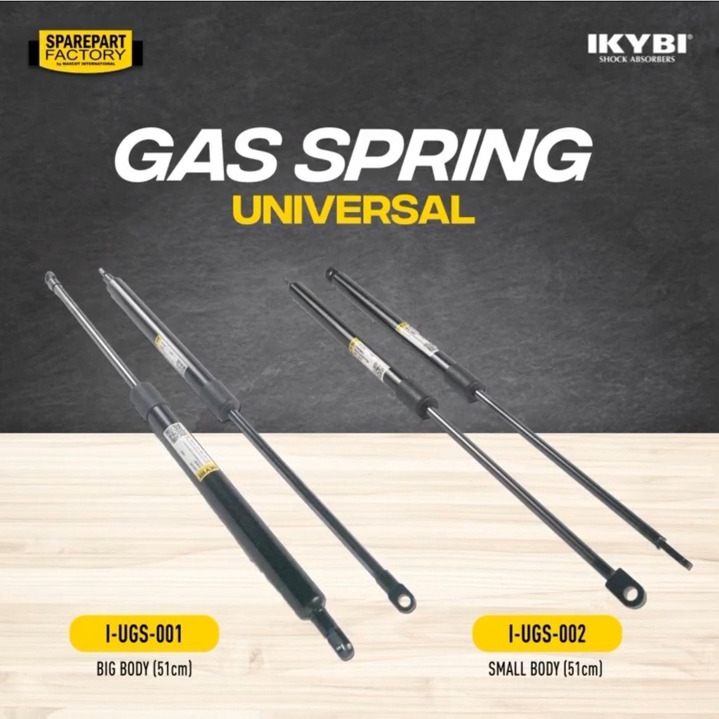IKYBI HIDROLIK PINTU BELAKANG - SHOCK BAGASI MOBIL (UNIVERSAL) - BESAR & KECIL
