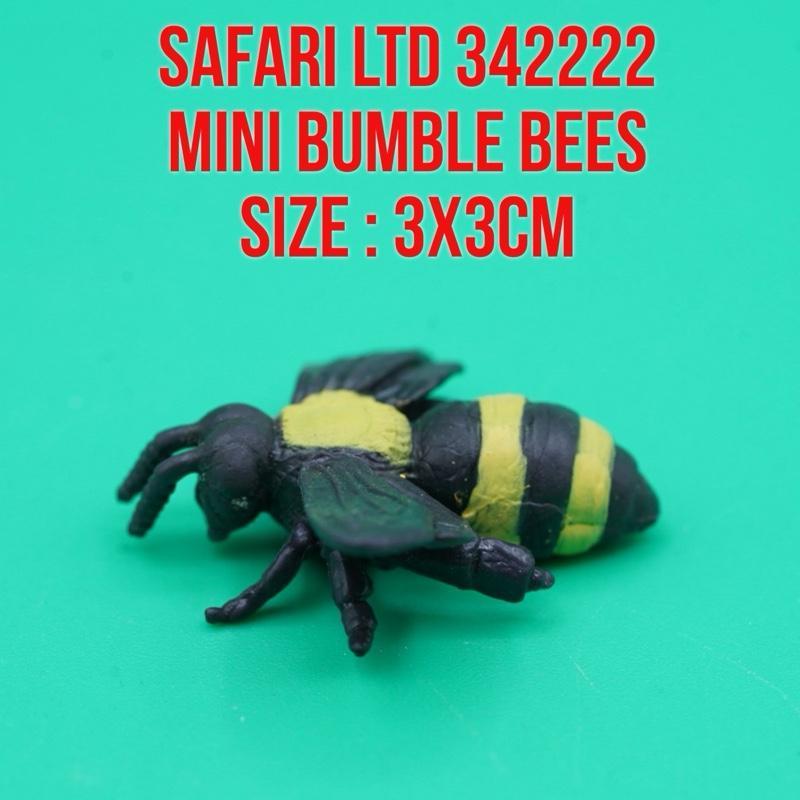 Safari Ltd 342222 Mini BumbleBee Bee Lebah Tawon Bombus | Ukuran Kecil 3 x 3 Cm | Mainan Figure Bina