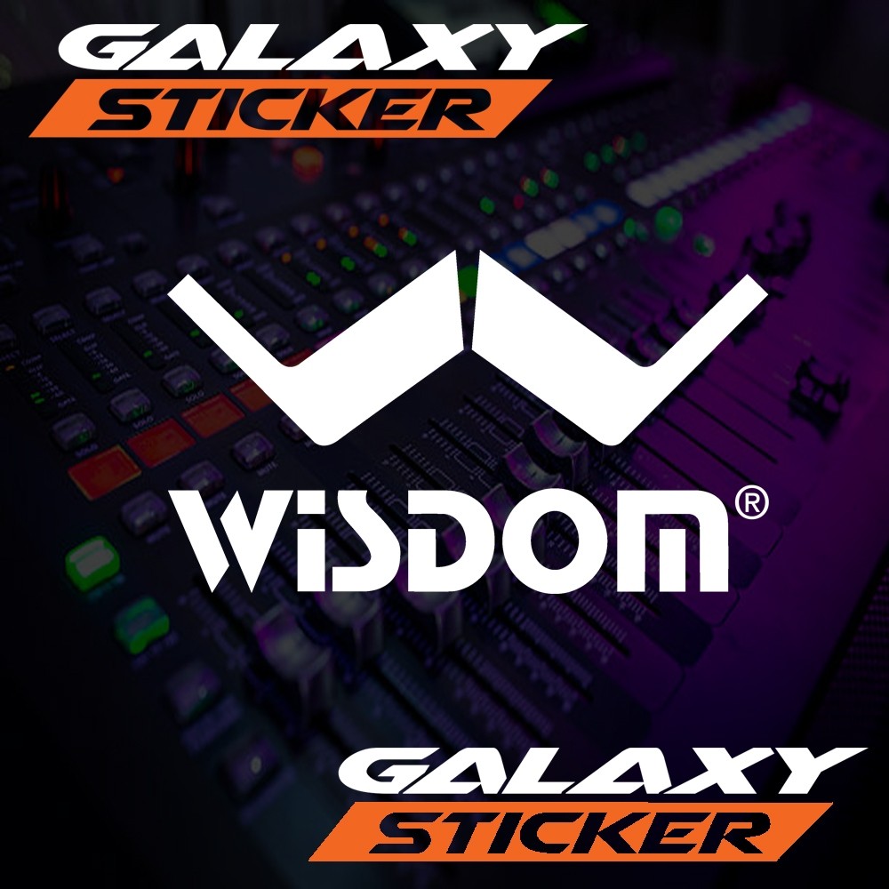 cutting sticker hardcase box sound system wisdom.stiker label audio wisdom
