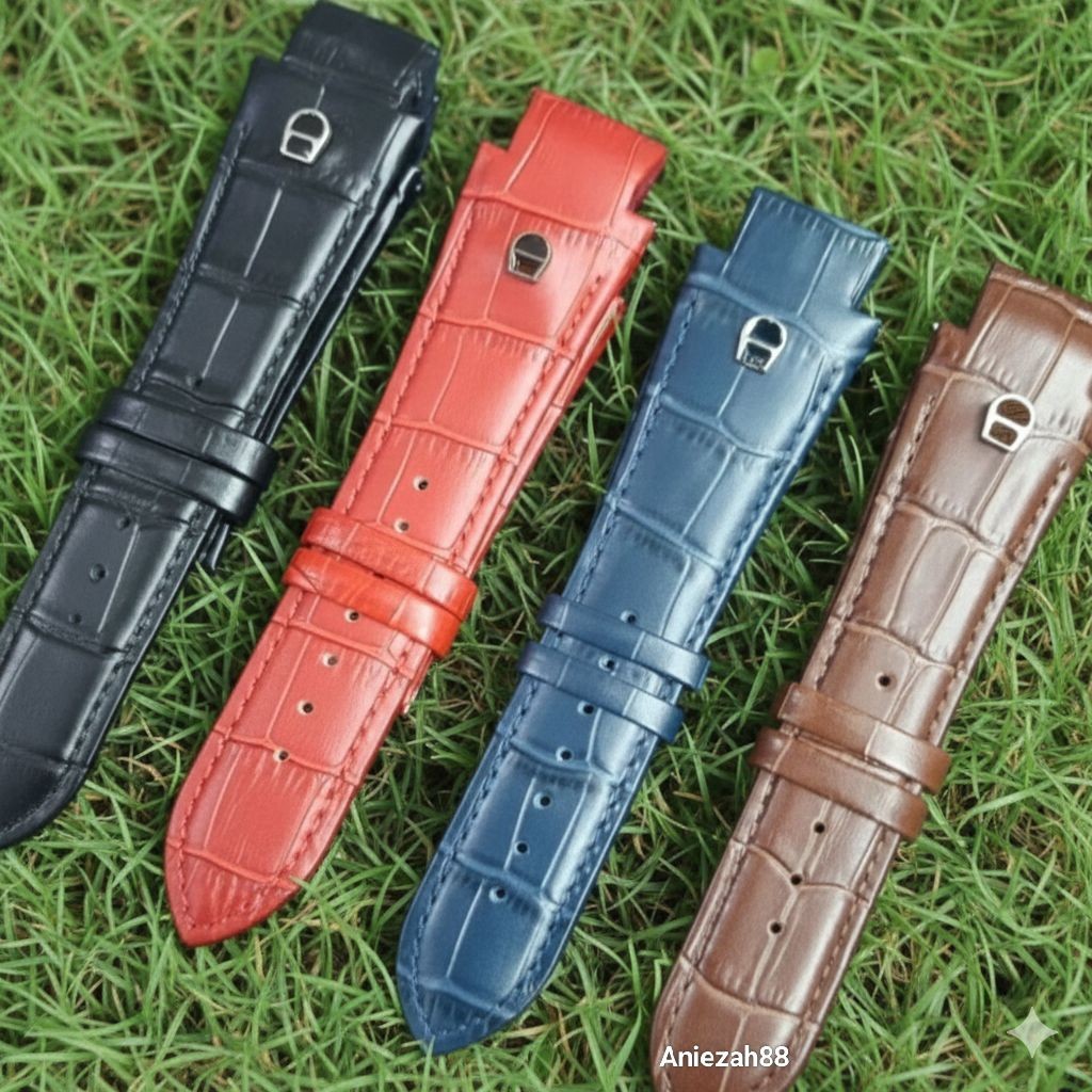 Tali Jam Tangan Kulit Strap Jam AIGNER PALERMO Tali Jam AIGNER Pria