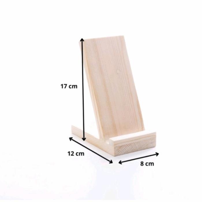Stand Hp/Stand Holder kayu/Tempat dudukan hp