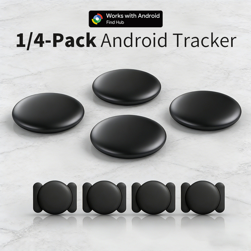 1/4-pack Android Tracker Suction waterproof Anti-lost Finder Device For Google's Find Hub App Smart 