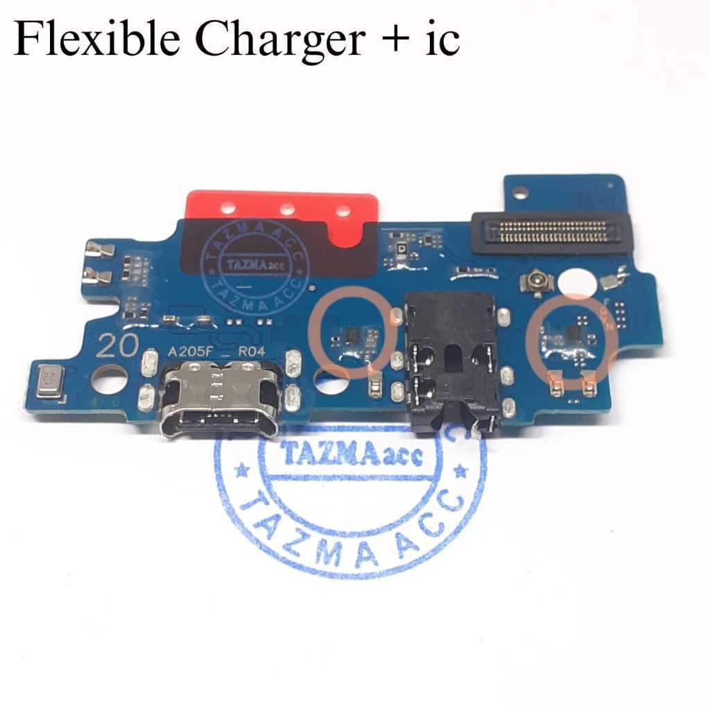 Samsung A20 2019 A205F Ori Flexible Charger + ic Flexibel Fleksibel Conektor Konektor Cas Charger SA