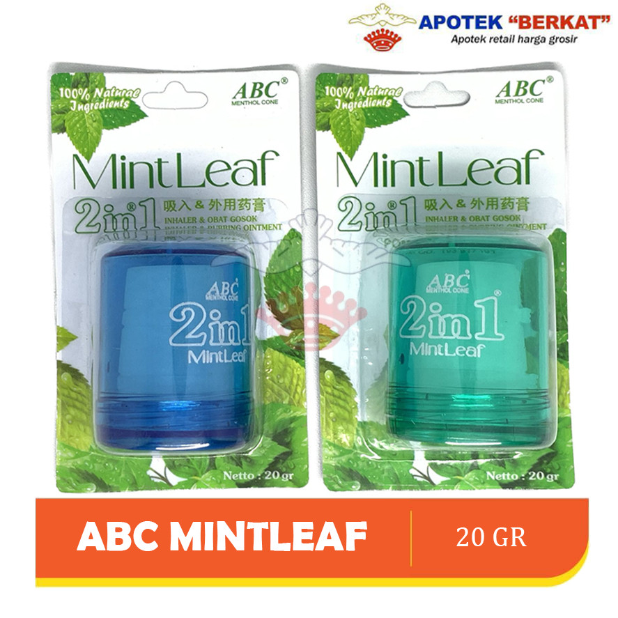 MENTHOL ABC 20 GR / ABC MENTHOL CONE 2 IN 1 20 GR [BPOM]
