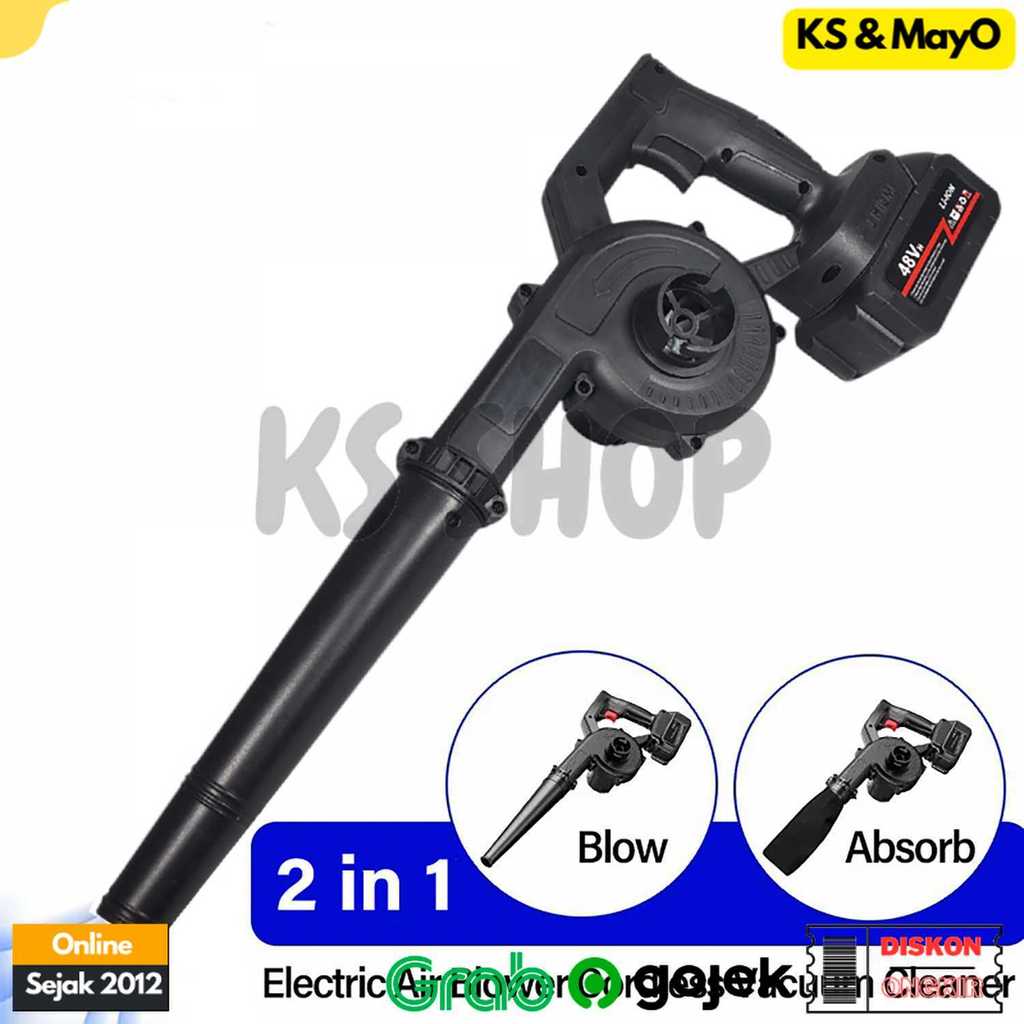 KS-SHOP PREMIUM - Vacuum Cleaner & Air Blower Rechargeable 6000 MAh Untuk Membersihkan Mobil Motor T