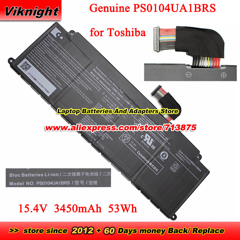 Genuine PS0104UA1BRS Battery for Toshiba Dynabook U30 Tecra A40-J A40-J-12E A50-J CS40L-K12 Portege 