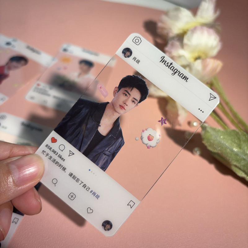 Xiao Zhan's Card pvc Card High-End Youthful Album Merchandise8Zhang Ziying LOMO Postcard Greeting Ca