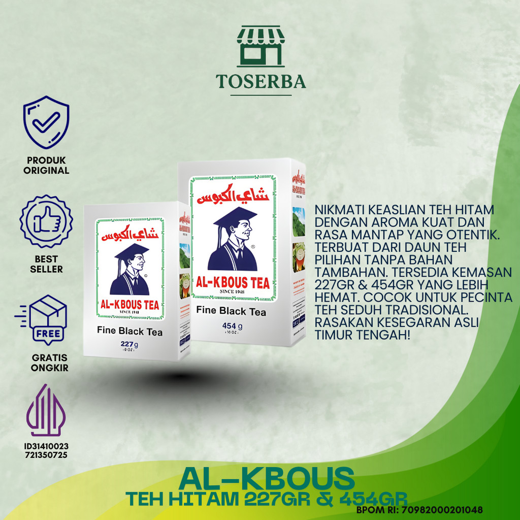 Teh Al Kboos Bubuk 227g Dan 454g - Teh Hitam Khas Arab