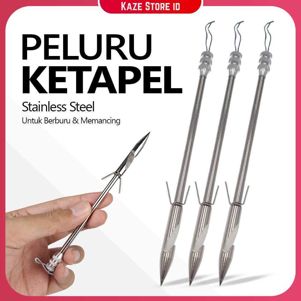 Jreameast Peluru Ketapel Stainless Steel Slingshot Catapult Dart 3 PCS - YB004