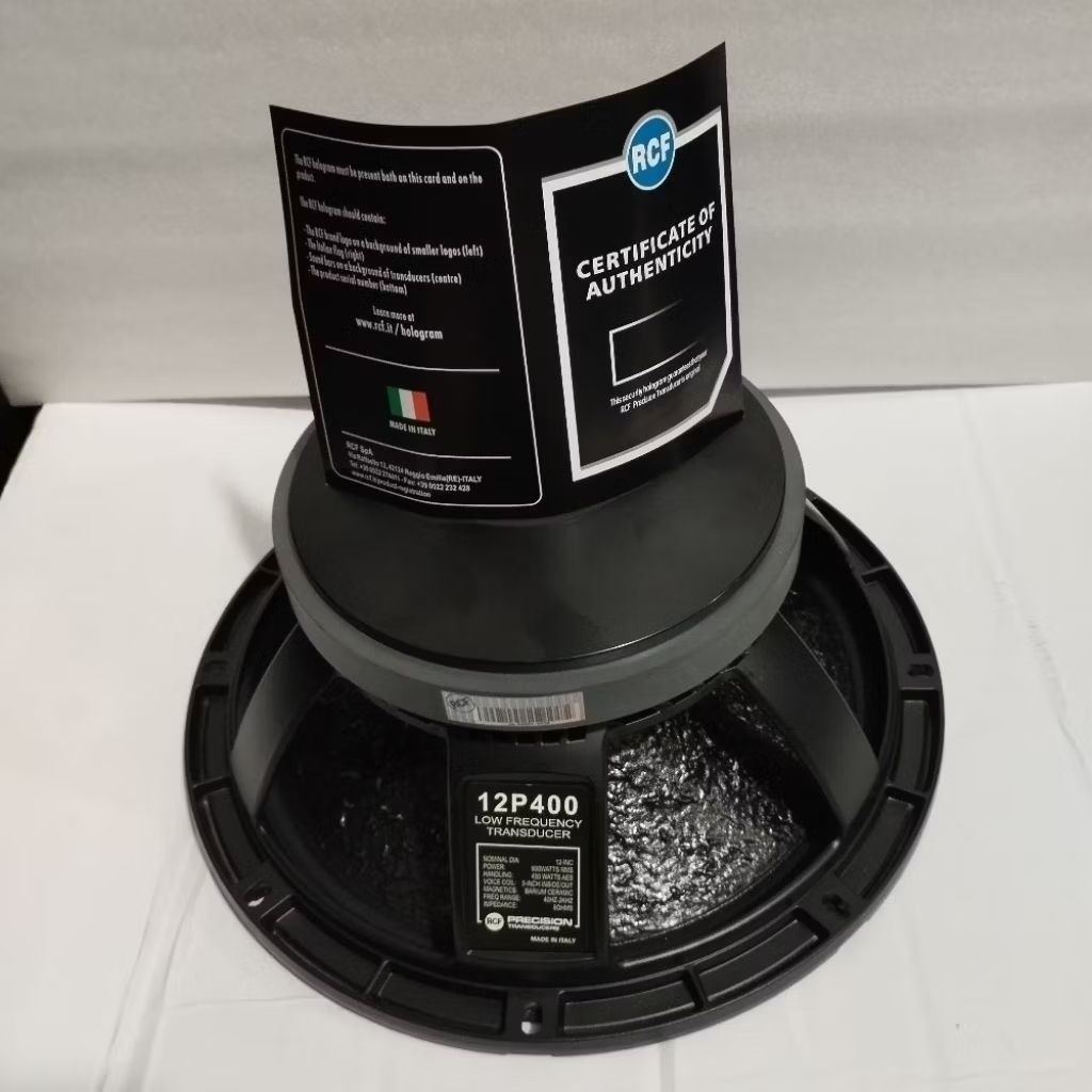 Speaker Komponen RCF 12P400 12 Inch | Sub Bass Original | VC 3 Inch Made in Italy