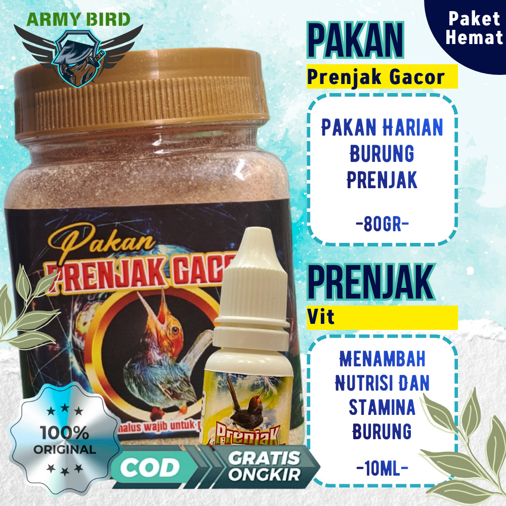 [Paket Hemat] Prenjak Gacor Seketika Vitamin Prenjak dan Pakan Prenjak Penggacor