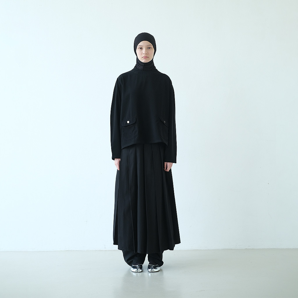 Rashawl Tetsugaku Pleated Skirt Black